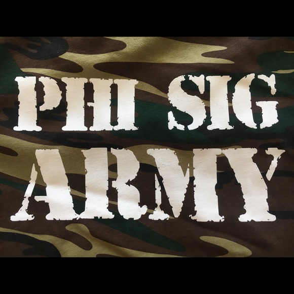 Phi Sigma Sigma army tee - Picture 2 of 3